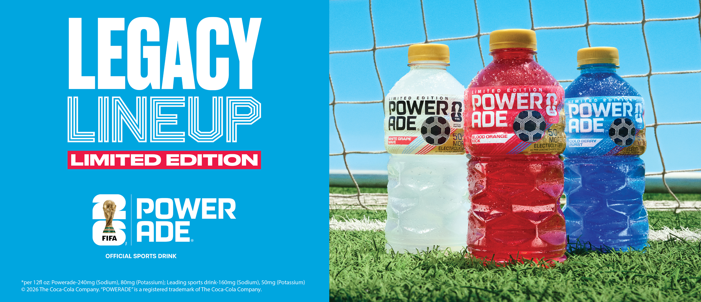 Three flavors of limited edition Powerade